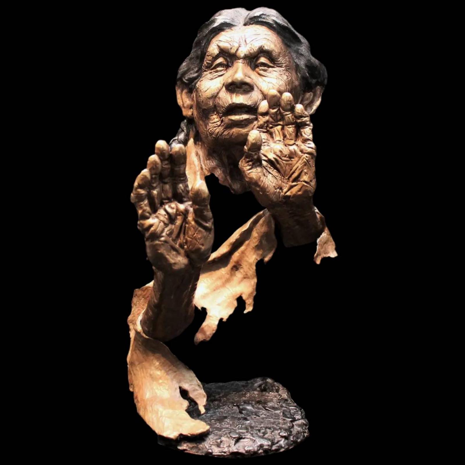 Grandmother's Blessing- Mark Hopkins Bronze Sculpture
